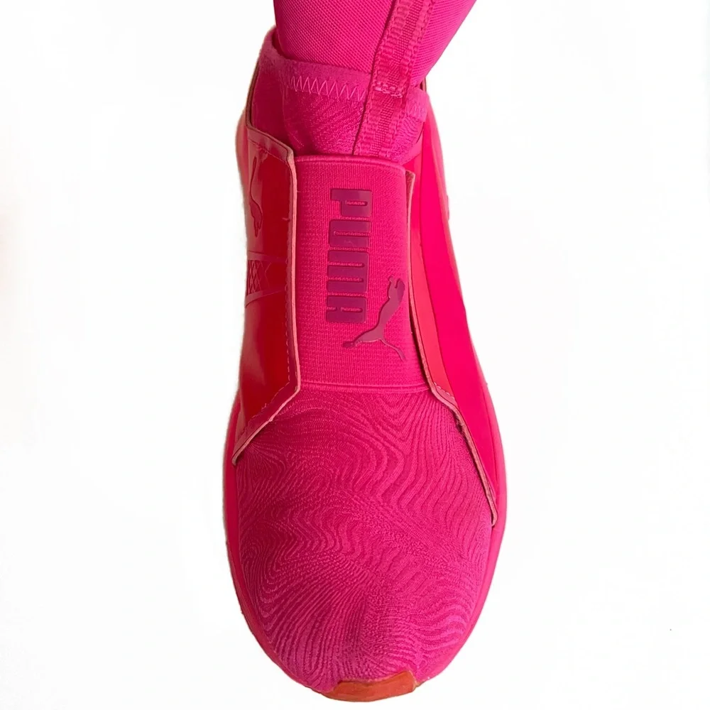Puma Fierce Pink Bright Trainer Sneaker Size 6 - Picture 4 of 6